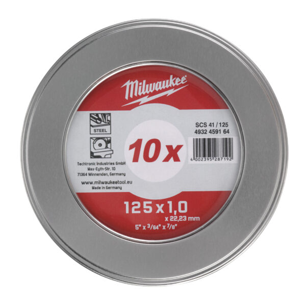 Milwaukee Metalltrennsch. 125x1,9 mm 10er M.Box