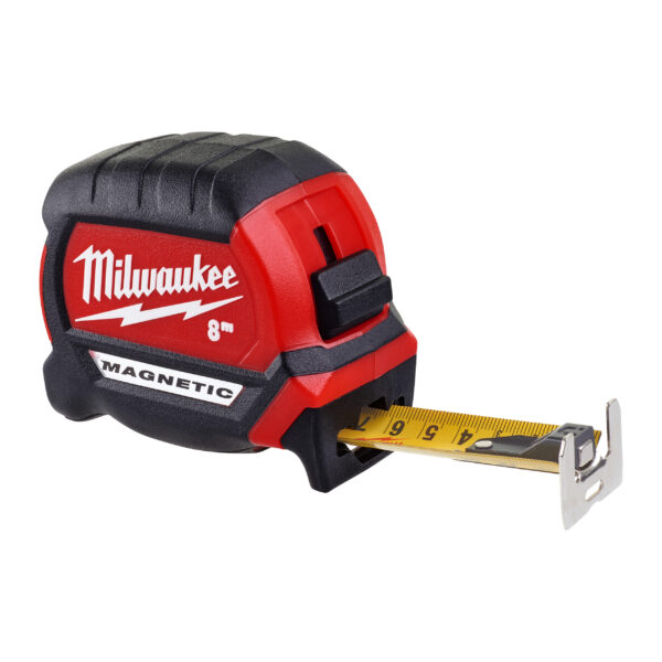 Milwaukee Premium-Bandmaß 8 m,27 mm breit magnet. – Bild 2