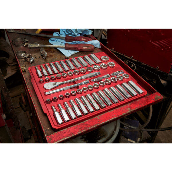 Milwaukee 3/8 56pc ST Steckschlüssel Set SAE+Metr. – Bild 8