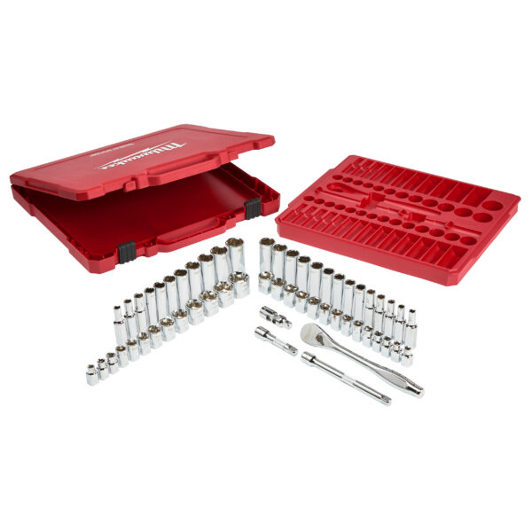 Milwaukee 3/8 56pc ST Steckschlüssel Set SAE+Metr. – Bild 2