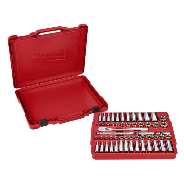 Milwaukee 3/8 56pc ST Steckschlüssel Set SAE+Metr.