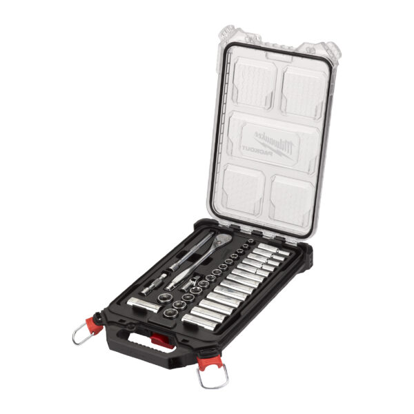 Milwaukee 3/8" RATSCHEN-STECKSCHL.SATZ PACK 32 PC – Bild 3