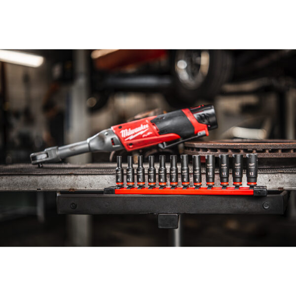 Milwaukee Schlagnuss-Set 1/4"lang(12tlg.)SHOCKWAVE – Bild 2