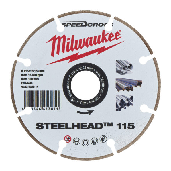 Milwaukee DIAMANT-TRENNSCHEIBE DH STEELHEAD 115