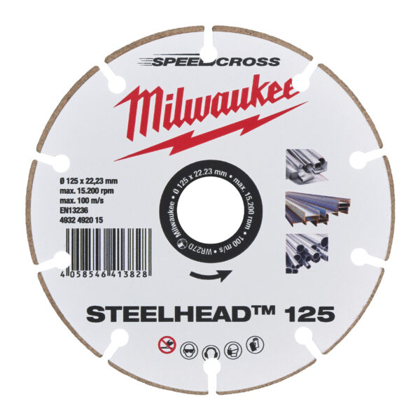 Milwaukee DIAMANT-TRENNSCHEIBE DH STEELHEAD 125