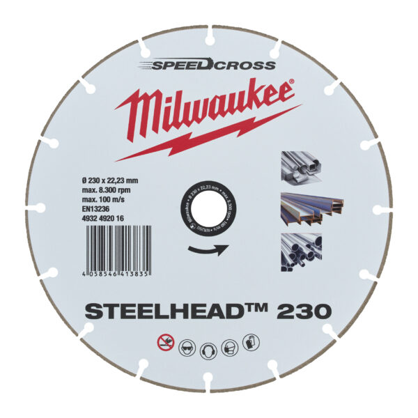 Milwaukee DIAMANT-TRENNSCHEIBE DH STEELHEAD 230