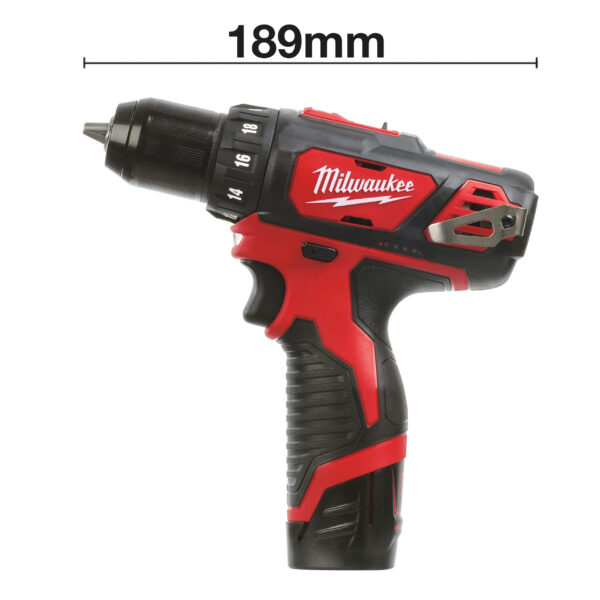 Milwaukee M12BDD-202C AKKU-SCHRAUBER