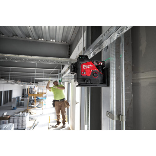 Milwaukee M123PL-401C Kreuzlinienlaser 3 x 360° – Bild 8