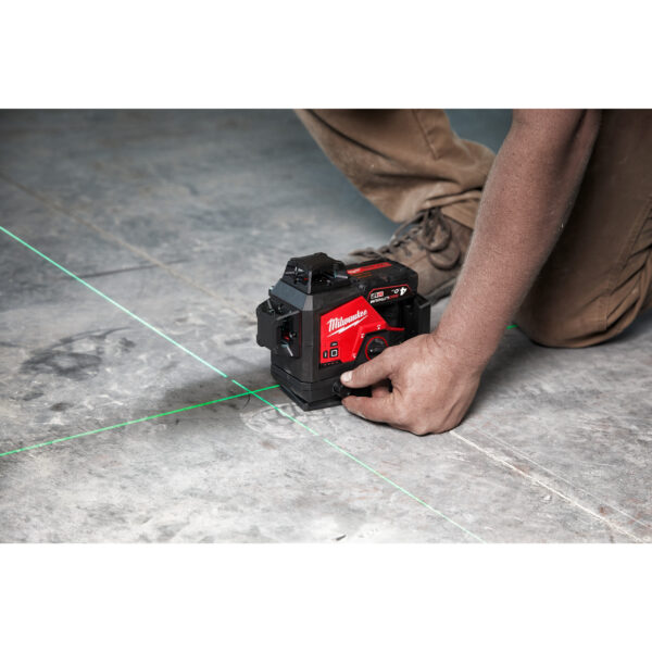 Milwaukee M123PL-401C Kreuzlinienlaser 3 x 360° – Bild 6