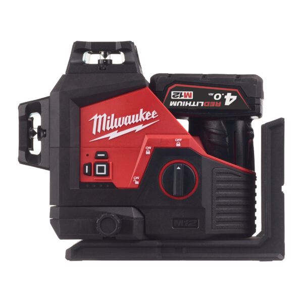 Milwaukee M123PL-401C Kreuzlinienlaser 3 x 360° – Bild 2