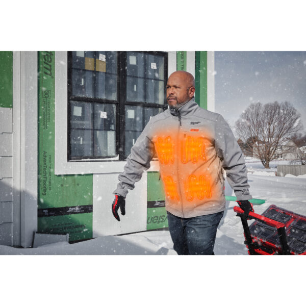 Milwaukee M12HJGREY5-0(XXL) HEIZBARE JACKE – Bild 8