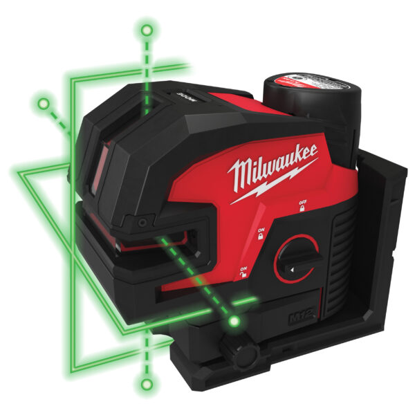 Milwaukee M12CLL4P-301C Kreuzlinienlaser – Bild 7