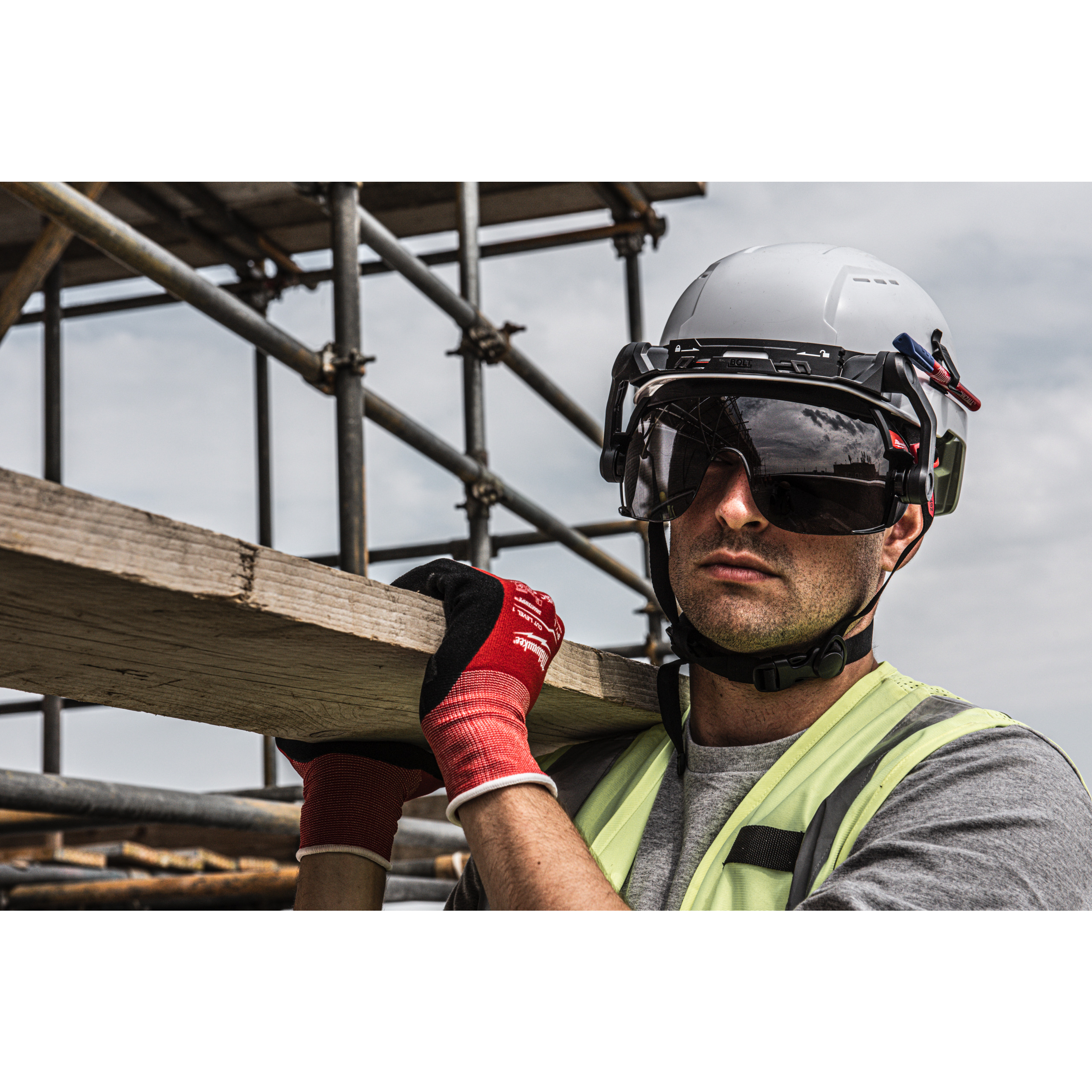 Milwaukee BOLT200 Ind.Kletterhelm grün unbelüftet – Bild 3
