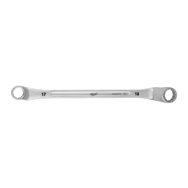 Milwaukee Doppel-Ringschlüssel, gekröpft 17x19 mm