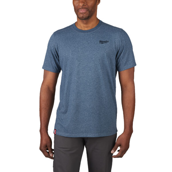 Milwaukee HTSSBLU-XL Hybrid-T-Shirt blau – Bild 2