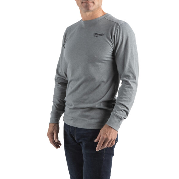 Milwaukee HTLSGR-S Hybrid-Shirt lang grau – Bild 2