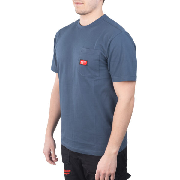 Milwaukee WTSSBLU-XL Arbeits-T-Shirt blau – Bild 2