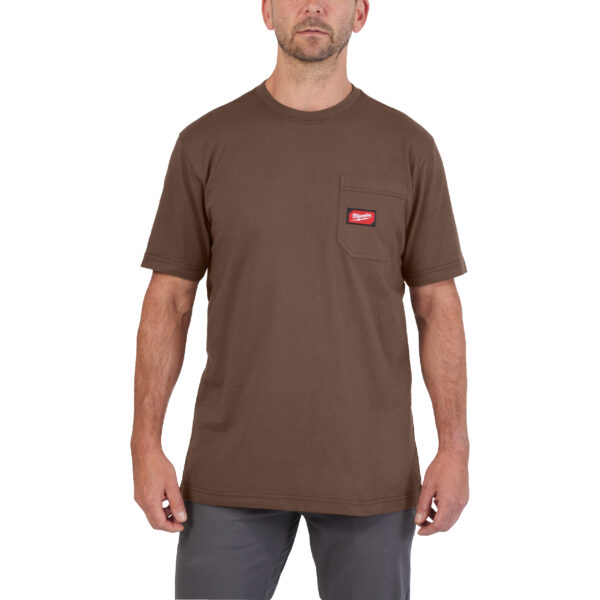 Milwaukee WTSSBR-S Arbeits-T-Shirt braun