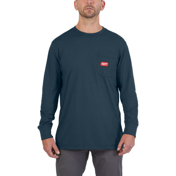 Milwaukee WTLSBLU-M Arbeits-Shirt lang blau