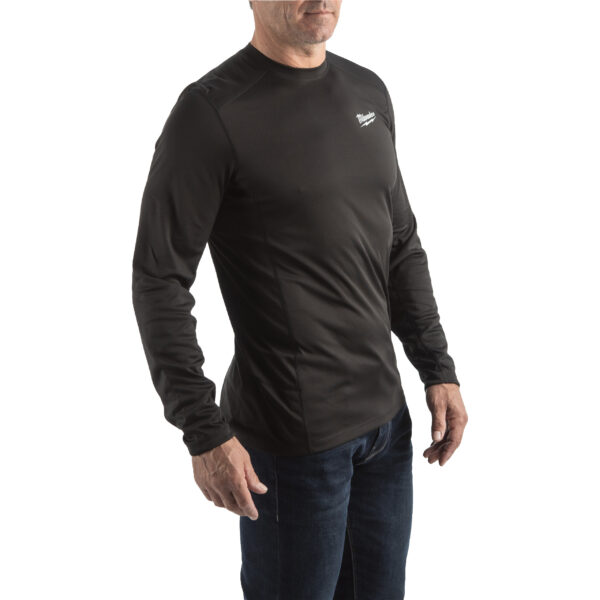 Milwaukee WWLSBL-M Funkt.-Shirt lang schwarz