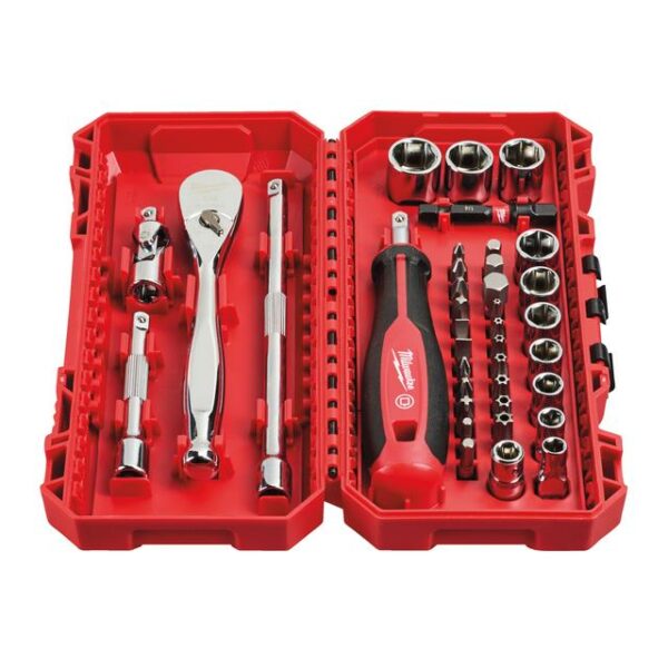 Milwaukee 1/4" Ratschen,  Steckschlüssel Set (38) – Bild 2