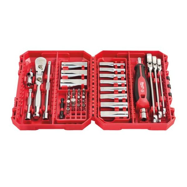 Milwaukee 1/4" Ratschen,  Steckschlüssel Set (42) – Bild 2