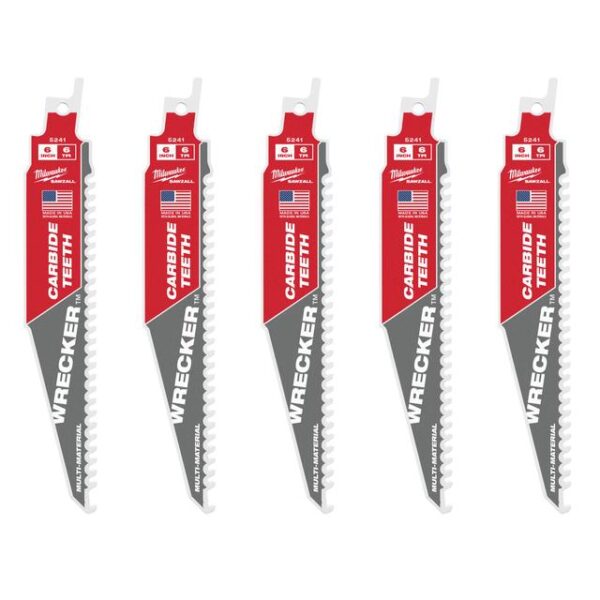 Milwaukee Säbelsägeblatt 150x6 mm WRECKER HM(5)