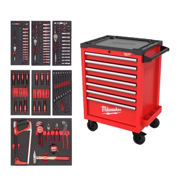 Milwaukee 69cm Werkstattwagen mit Bestückung (131)