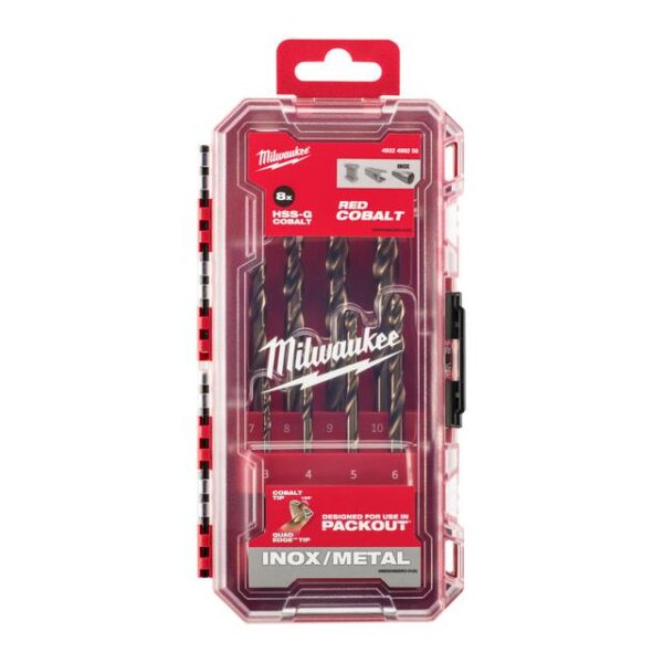 Milwaukee Metallbohrerkass. HSS-G Cobalt  8-tlg.