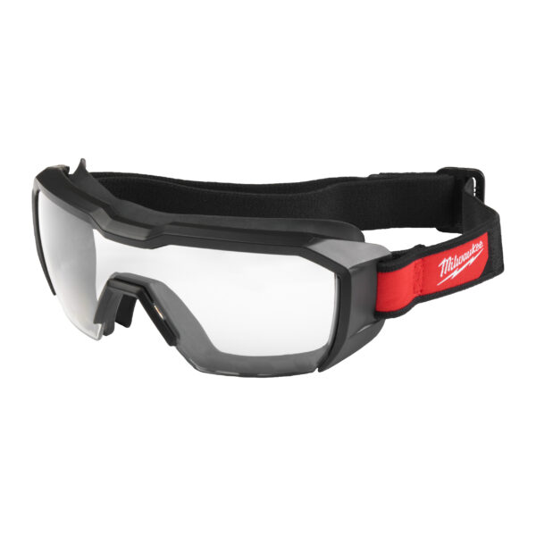 Milwaukee Niedrig-Profil-Vollsichtbrille bel. klar
