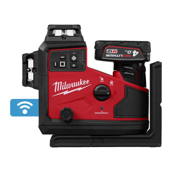 Milwaukee M12A3PLO-401C Akku-Laser