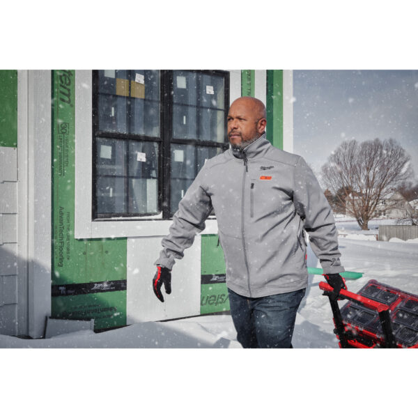 Milwaukee M12HJGREY5-0 Akku-Thermo-Jacke Grau XXL – Bild 5
