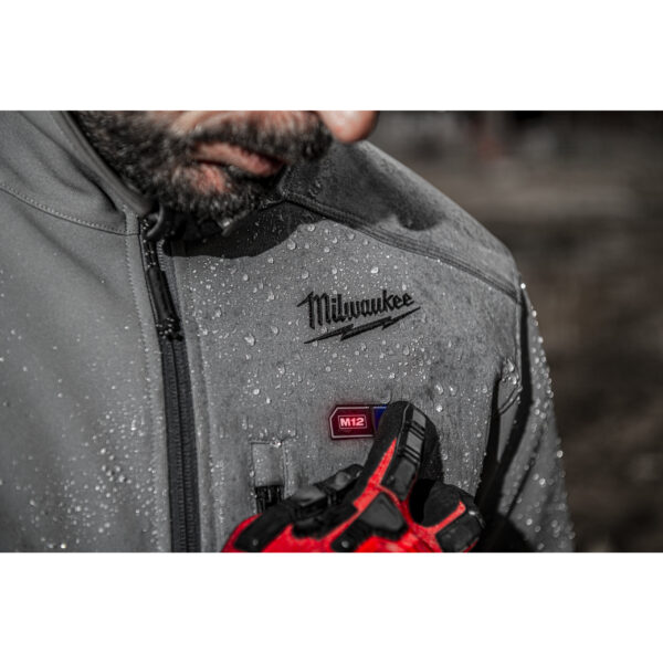 Milwaukee M12HJGREY5-0 Akku-Thermo-Jacke Grau XXL – Bild 9